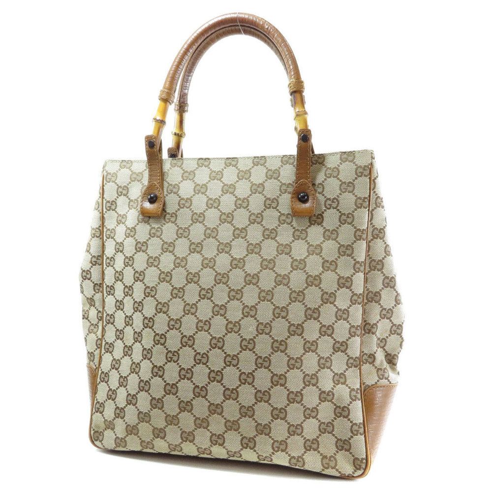 Gucci Monogram GG Handbag Canvas Leather